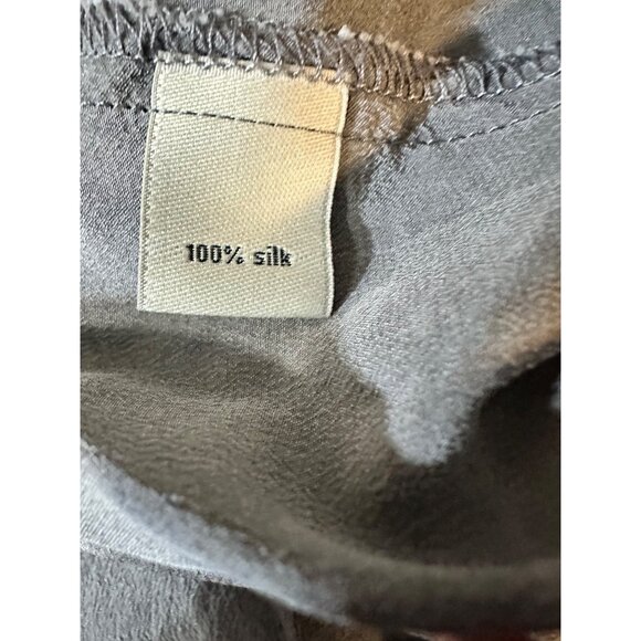 The Podolls anthropologie Ombre Silk Dress Short Sleeve Cowl Neck M - Picture 4 of 8